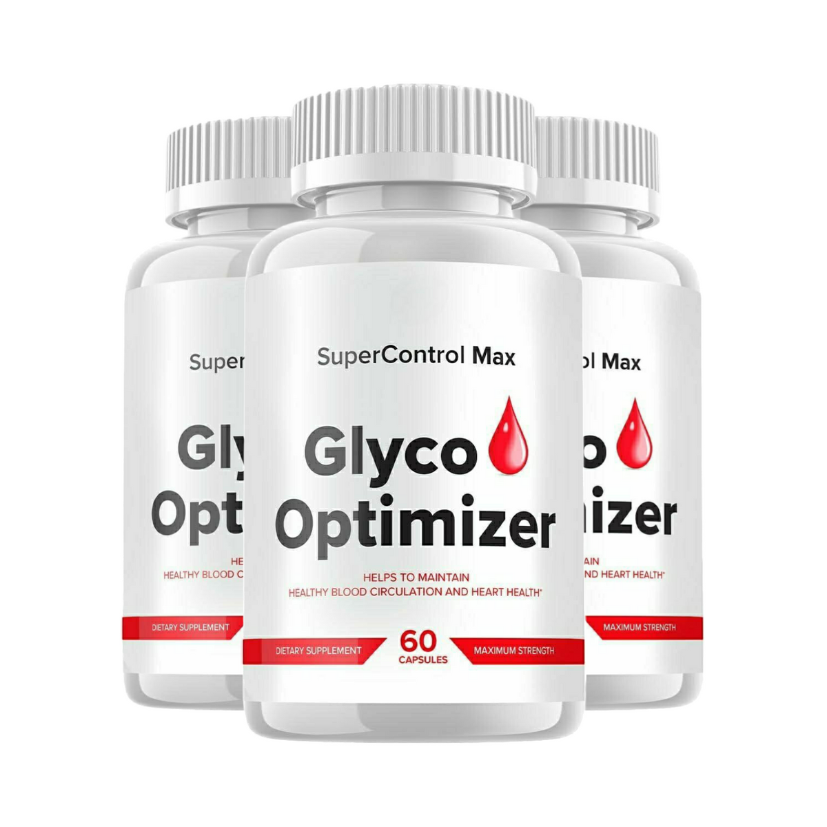 3-Pack SuperControl Max Glyco Optimizer Pills, Super Control Max Pills- 180 Caps