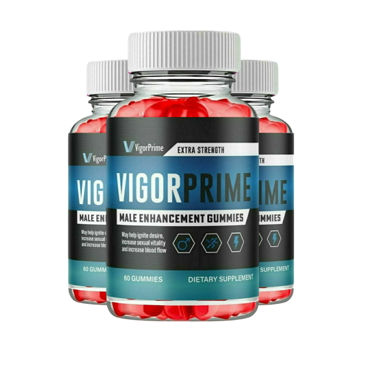 3-Pack Vigor Prime Gummies - VigorPrime Gummies For Men -180 Gummies