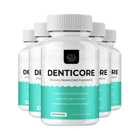 5-Pack Denticore Dental Health Supplement - Oral Health Support - 300 Capsules