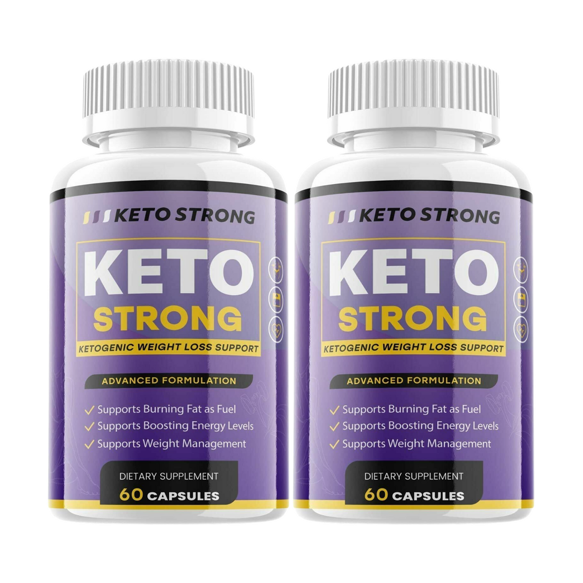 2-Pack Keto Strong Pills - Natural Formula For Weight Loss - 120 Capsules