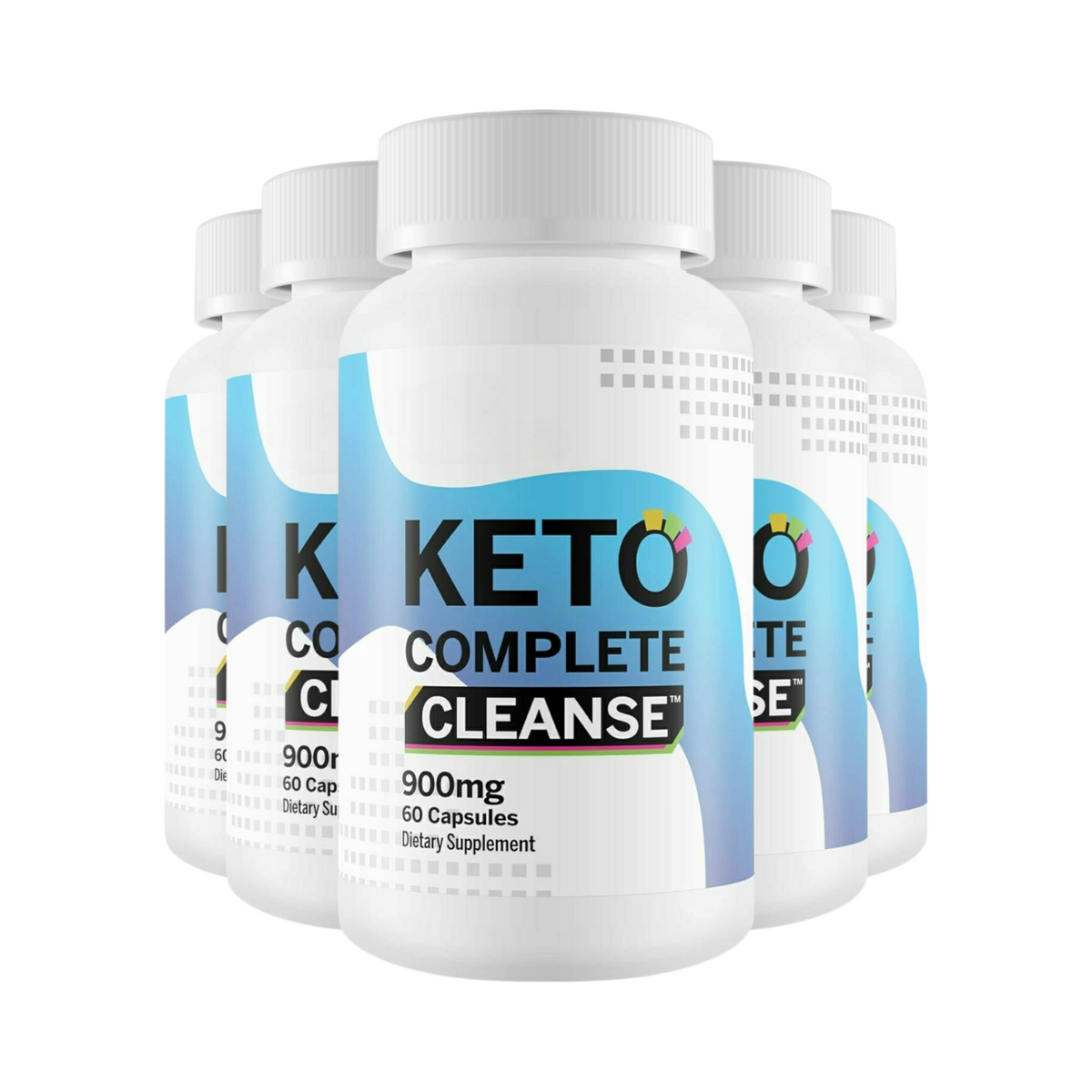 5-Pack Keto Complete Cleanse - Natural Formula For Weight Loss - 300 Capsules