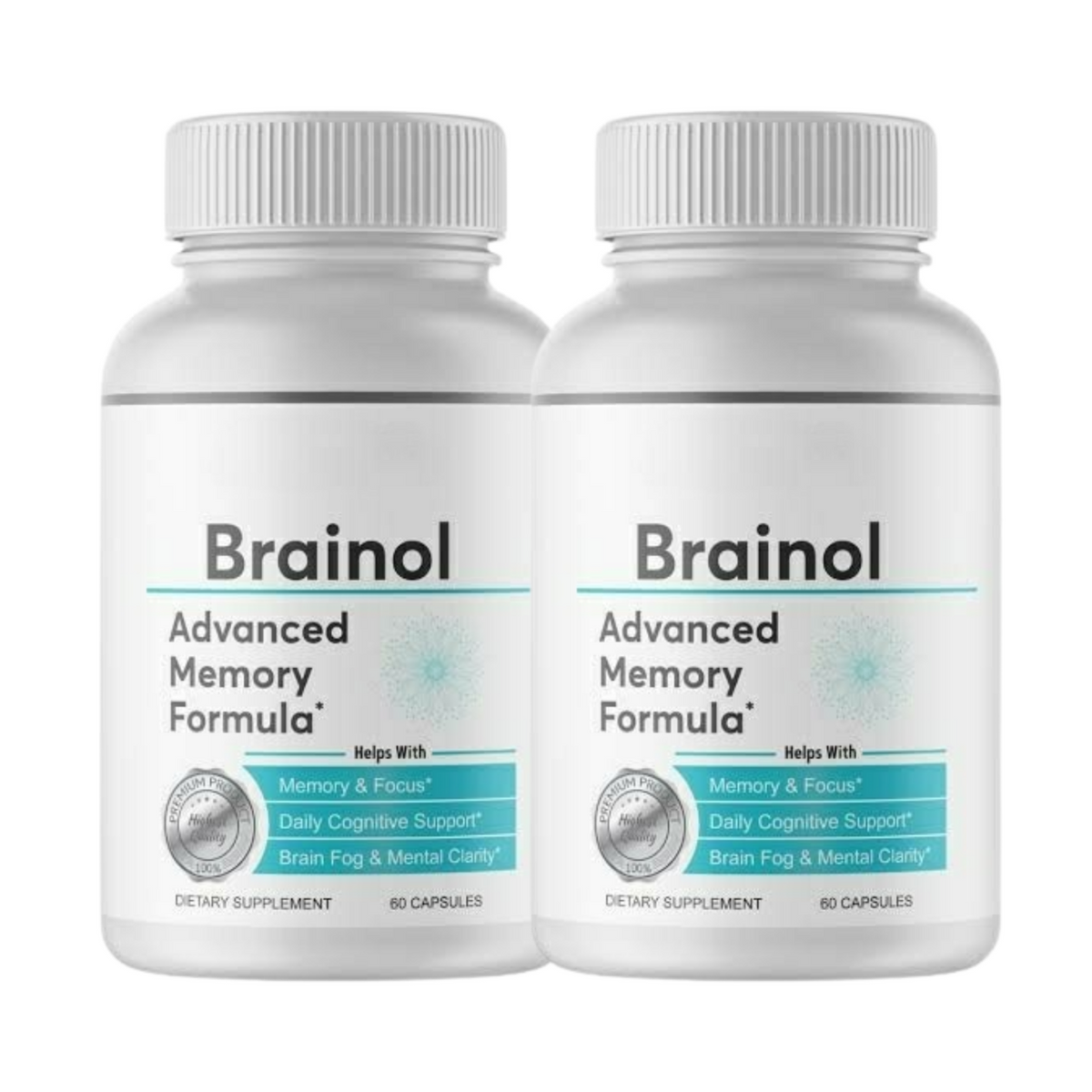 2-Pack Brainol - Brainol Pills Advanced Memory Support - 120 Capsules