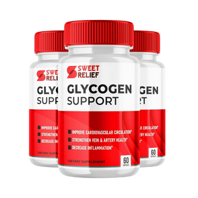 3-Pack Sweet Relief Glycogen Support Advanced Blood Support - 180 Capsules