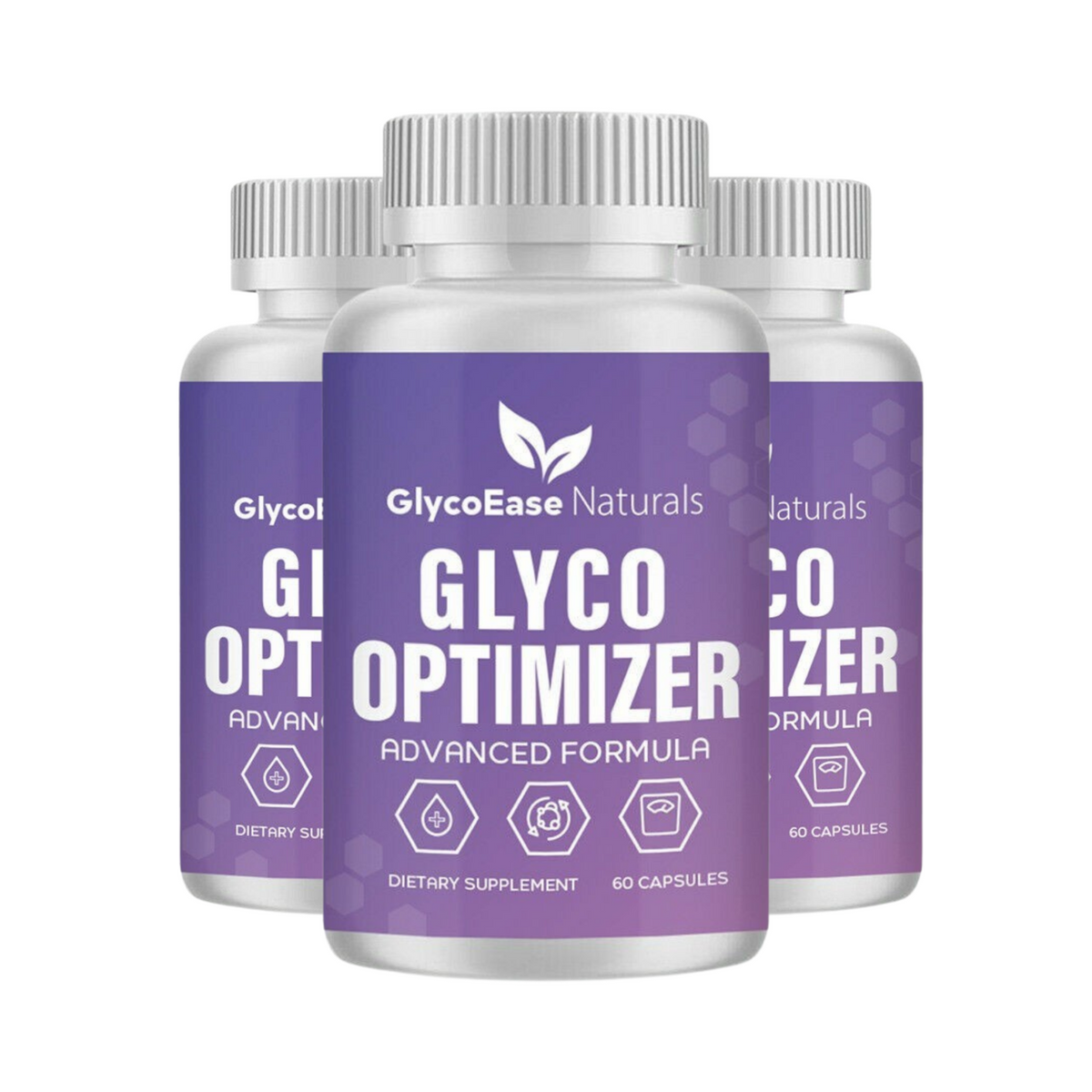 3-Pack GlycoEase Naturals Glyco Optimizer Pills Advanced Formula - 180 Capsules