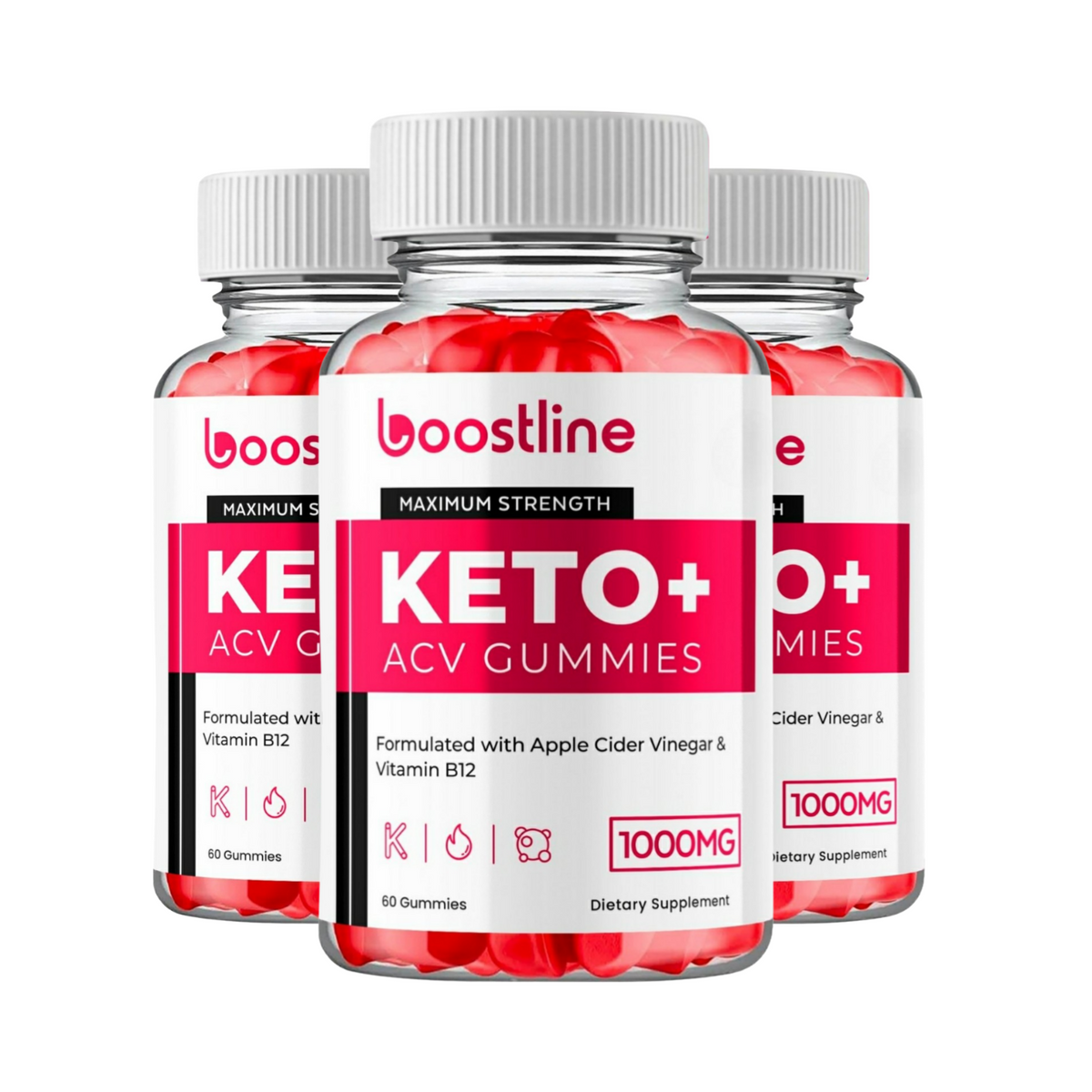 3-Pack Boostline Keto ACV Gummies, Boost Line Gummies Weight Loss - 180 Gummies