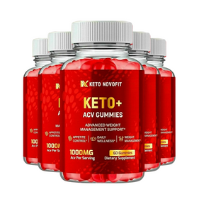 5-Pack Keto Novofit ACV Gummies, Keto NovoFit Keto ACV Gummies - 300 Gummies