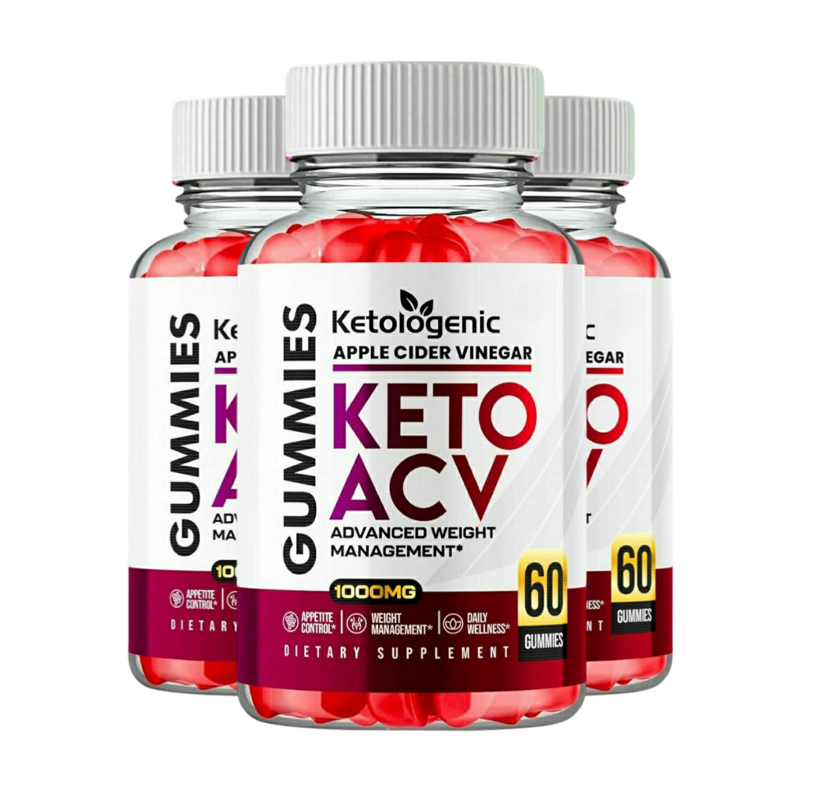 3-Pack Ketologenic ACV Gummies, Ketologenic Gummies For Weight Loss -180 Gummies