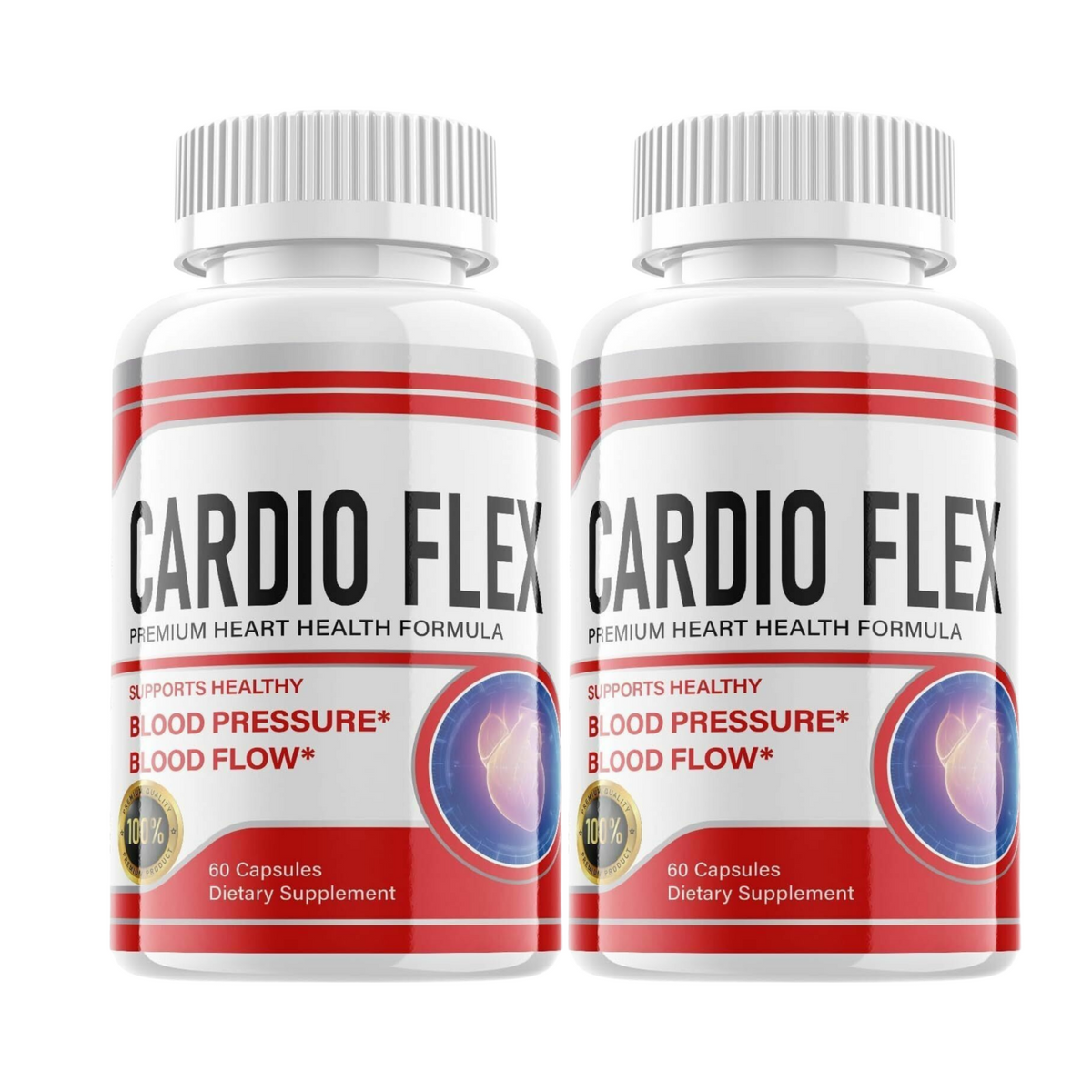 2-Pack Cardio Flex Pills - CardioFlex For Blood Sugar Support - 120 Capsules