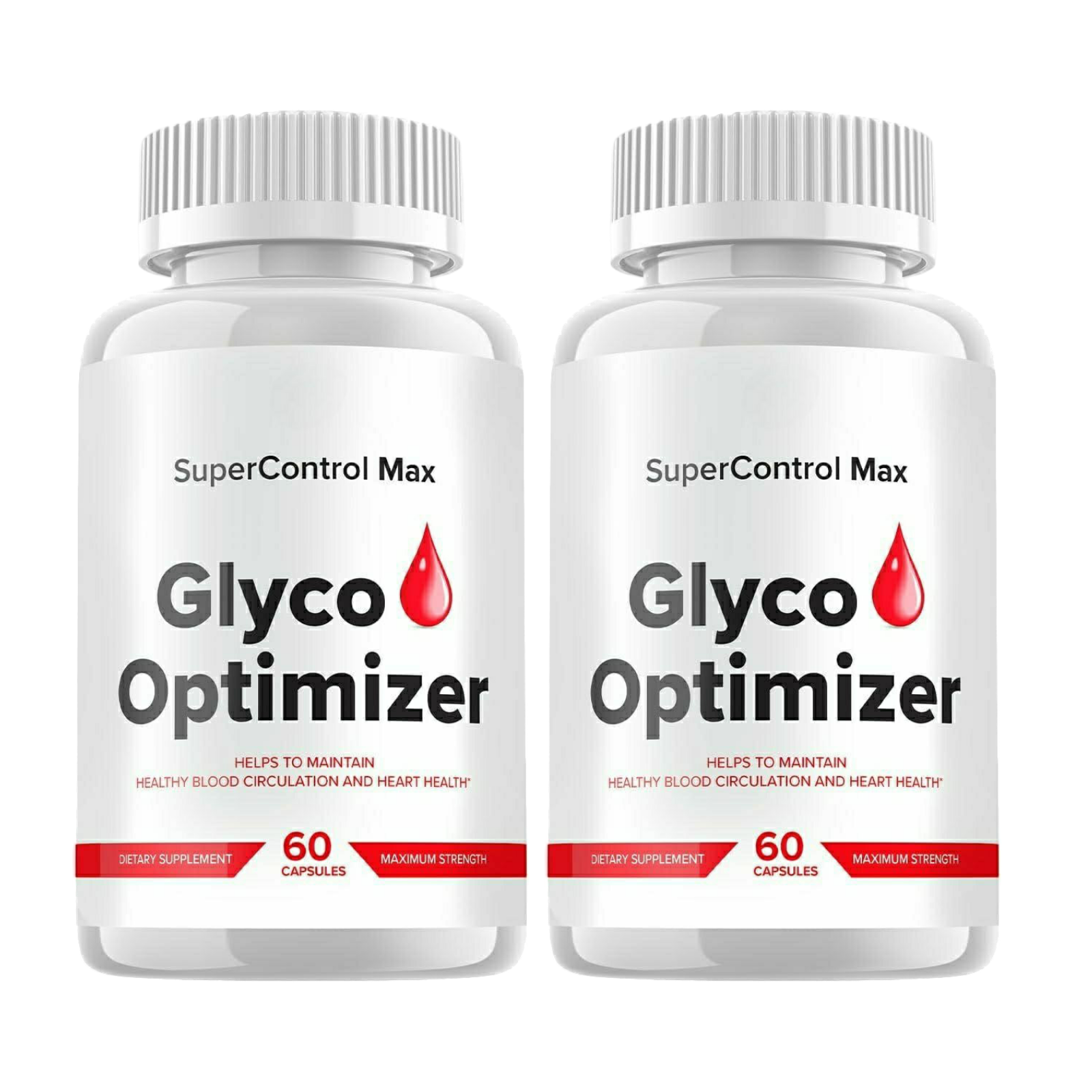 2-Pack SuperControl Max Glyco Optimizer Pills, Super Control Max Pills- 120 Caps