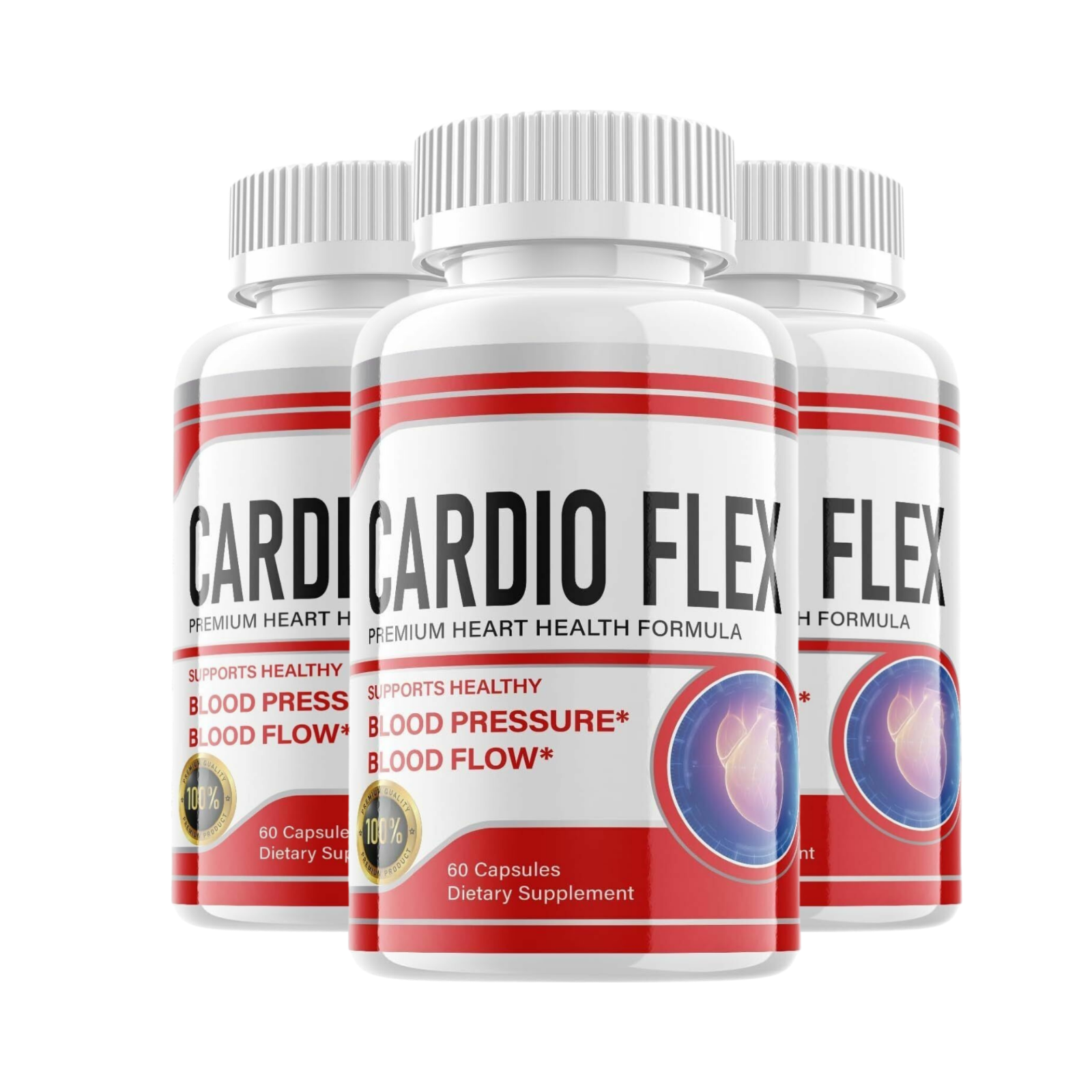 3-Pack Cardio Flex Pills - CardioFlex For Blood Sugar Support - 180 Capsules