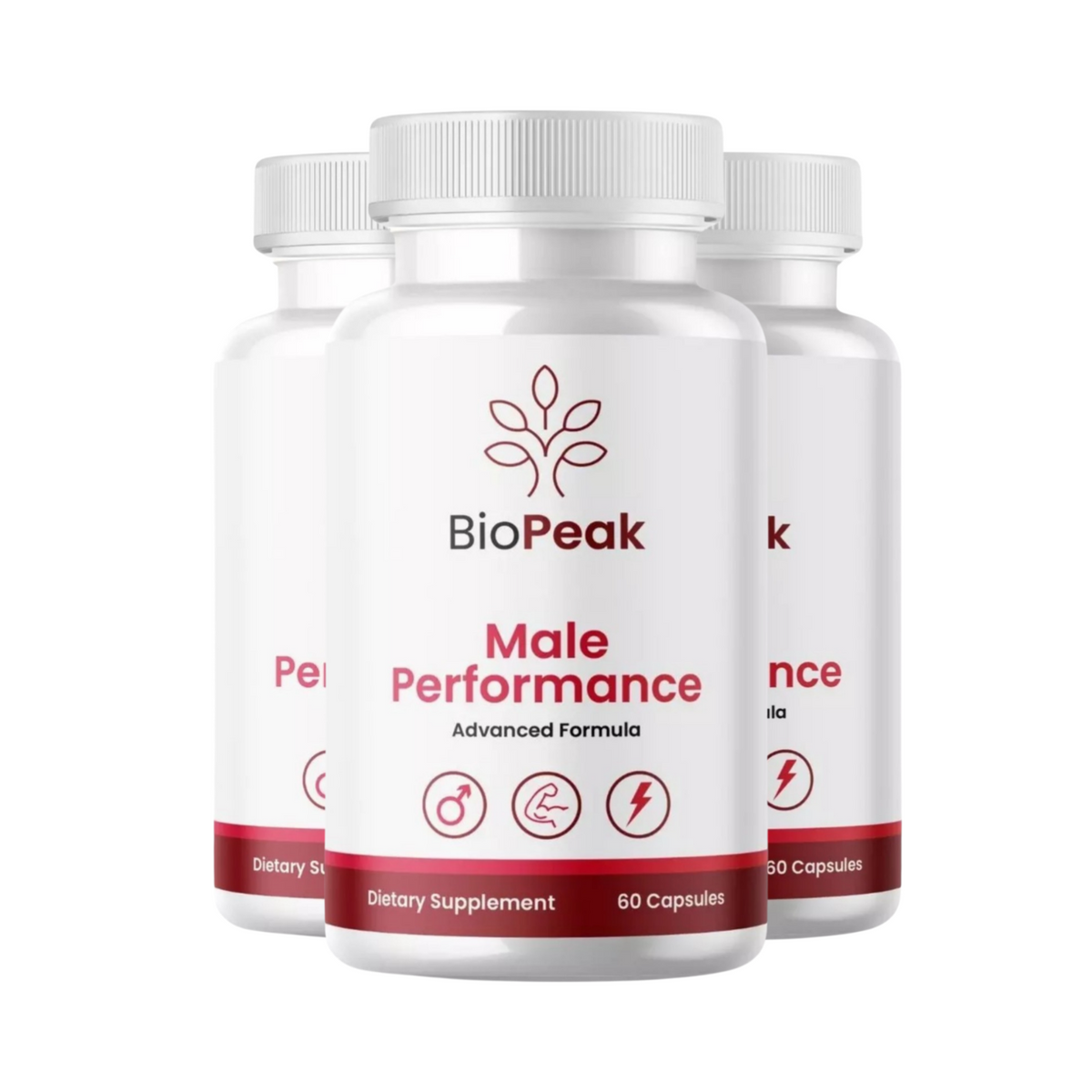 3-Pack BioPeak Male Performance, Bio Peak Male Supplement - 180 Capsules