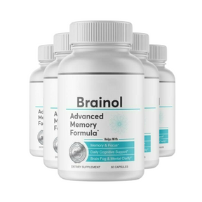 5-Pack Brainol - Brainol Pills Advanced Memory Support - 300 Capsules