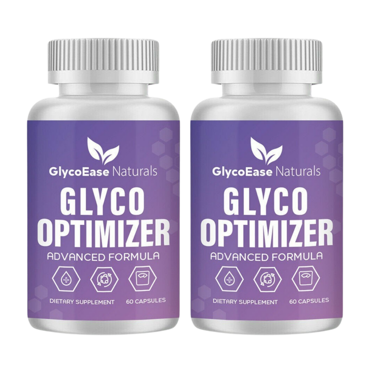 2-Pack GlycoEase Naturals Glyco Optimizer Pills Advanced Formula - 120 Capsules