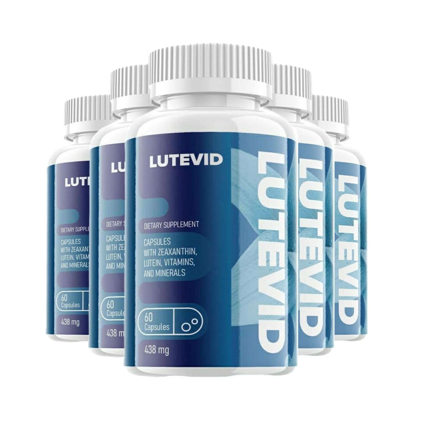 5-Pack Lutevid Vision Supplement Advanced Formula Healthy Vision- 300 Capsules