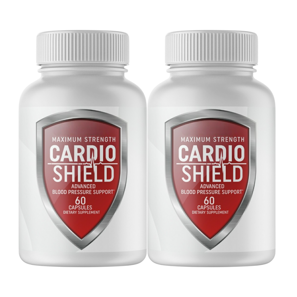 2-Pack Cardio Shield Maximum Strength Advanced Blood Support - 120 Capsules