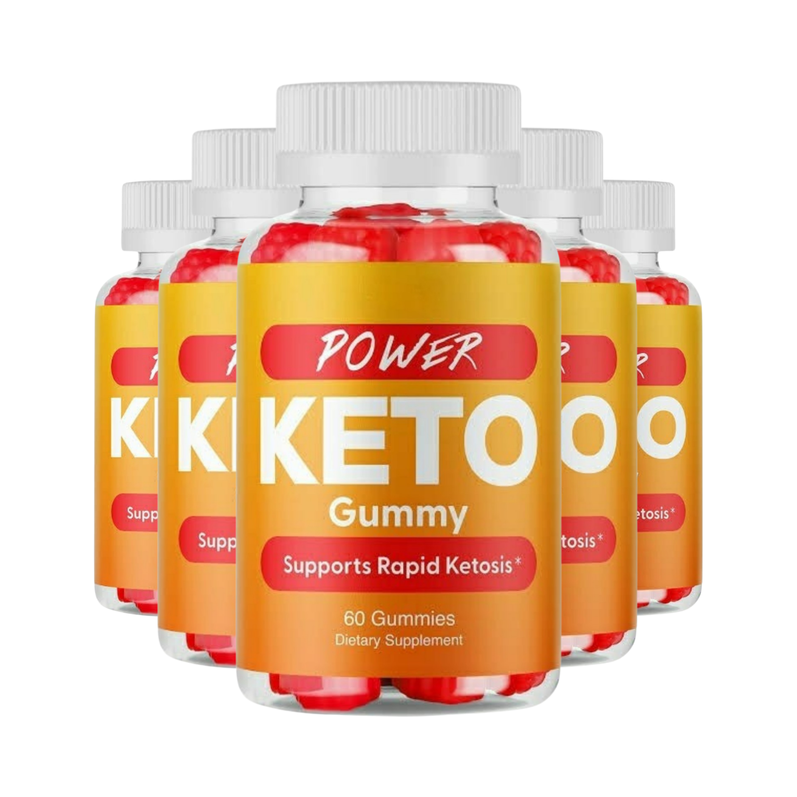 5-Pack Power Keto Gummies - Power Keto ACV Gummies - 300 Gummies