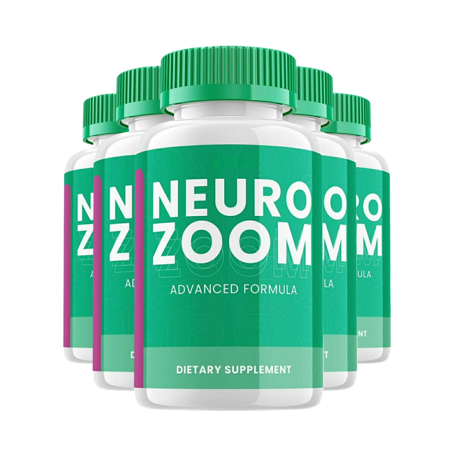 5-Pack Neuro Zoom Pills - Neuro Zoom Advanced Formula For Brain Health -300 Caps