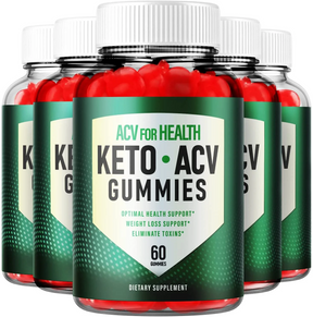 5-Pack ACV For Health Keto Gummies, Vegan, Advanced Weight Loss (300 Gummies)