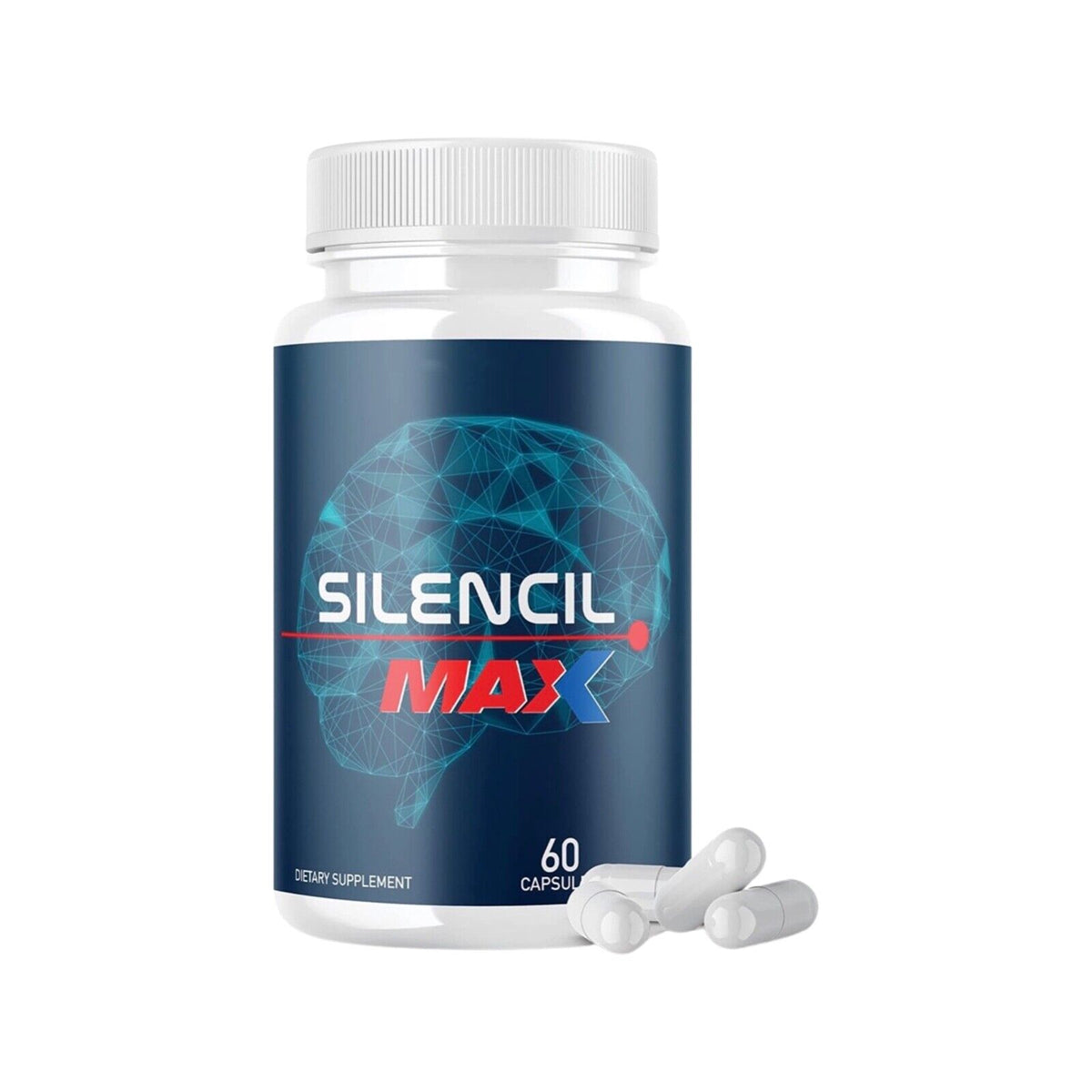 Silencil MAX Advanced Supplement Tinnitus, Support Ear Health- 60 Caps