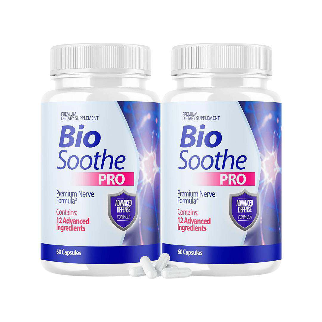 2-Pack Bio Soothe PRO, Premium Nerve Formula Dietary Supplement (120 Capsules)