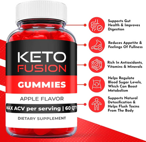 5-Pack Keto Fusion Gummies, Weight Loss, Fuzion Keto ACV Gummies (300 Gummies)