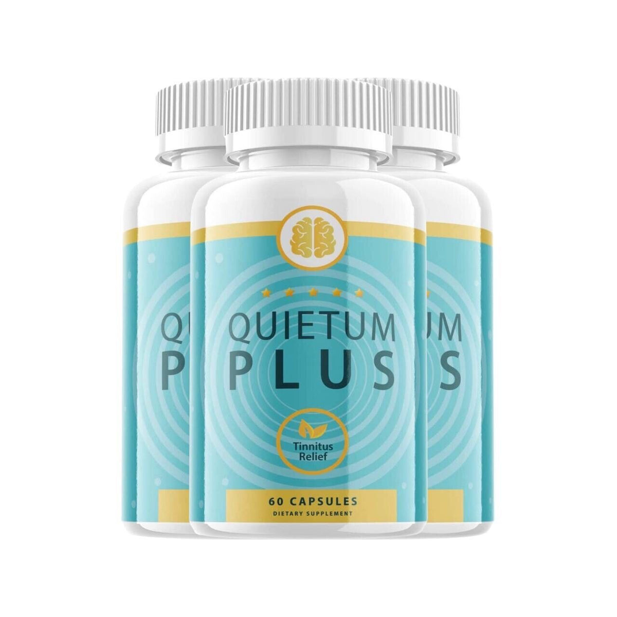 (3 Pack) Quietum Plus Tinnitus Relief Supplement Reduce Ear Ringin(180 Capsules)