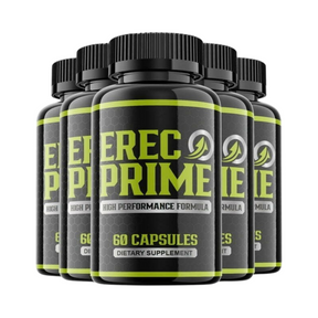 5-Pack Erec Prime Supplement for Men Virility, ErecPrime Male Formula 300 Caps