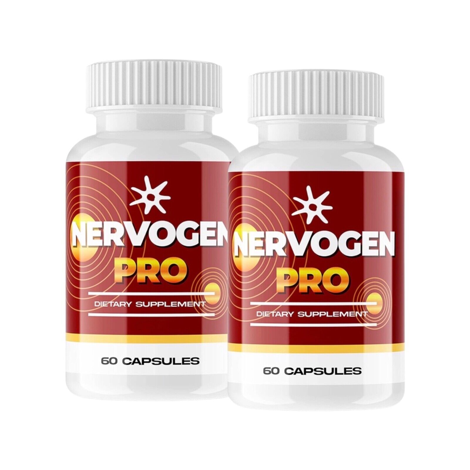 2-Pack Nervogen Pro Pills Formulated Nerve Pain Relief Supplement, 120 Capsules