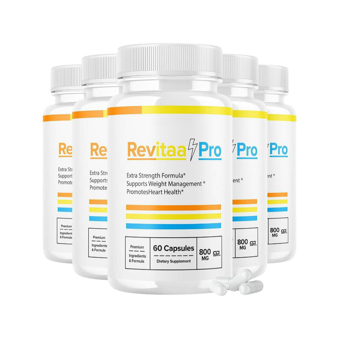 5-Pack Revitaa Pro Keto Diet Pills ,Weight Loss, Fat Burner, Vegan- 300 Capsules