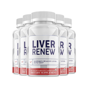 5-Pack Liver Renew Capsules, Vegan Dietary Supplement (300 Capsules)