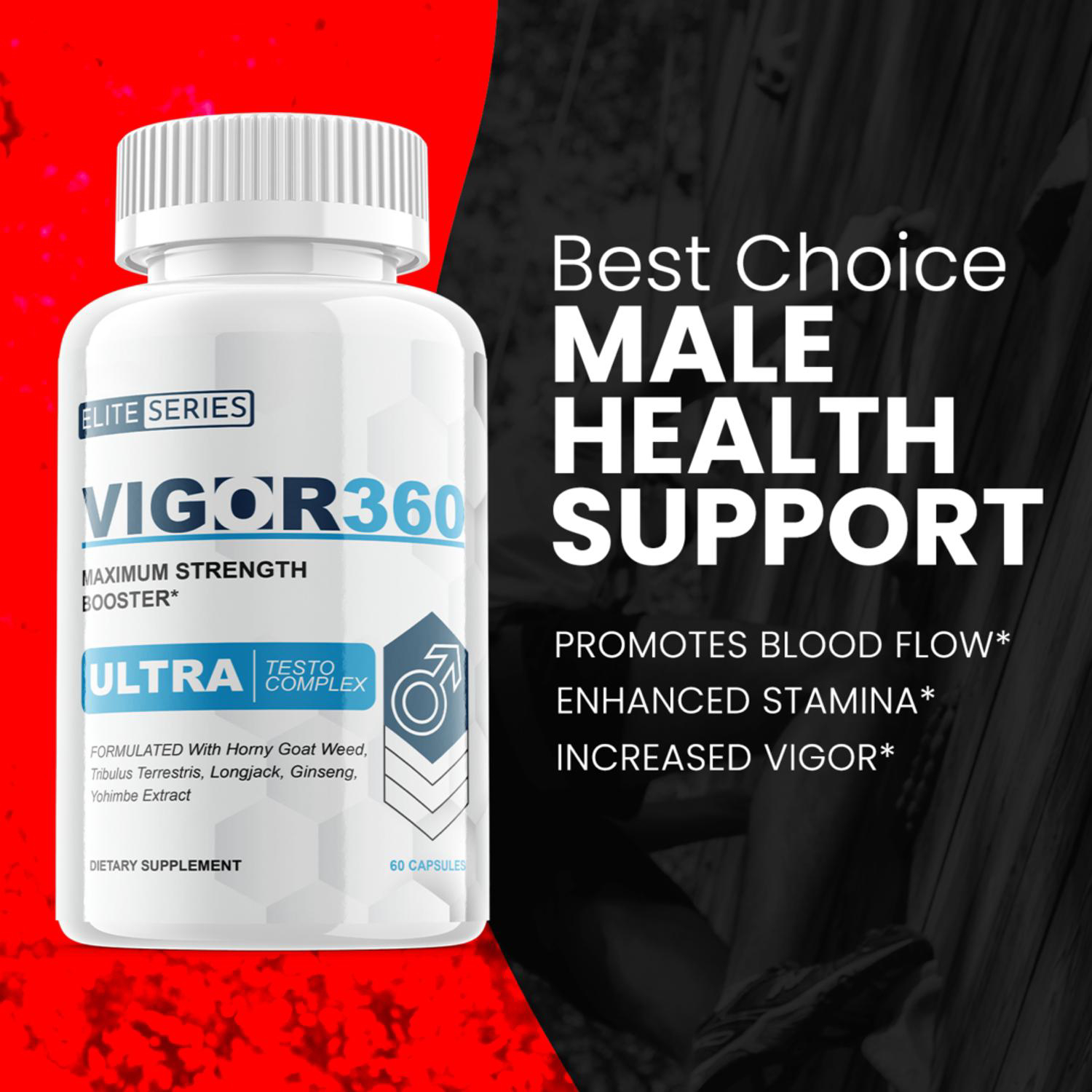 3-Pack Vigor360 Maximum Strength Vigor 360 Supplement 180 Capsules