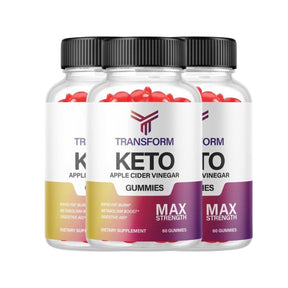 3-Pack Transform Keto+ - Transform Keto Gummies, ACV Rapid Fat Burn-180 Gummies