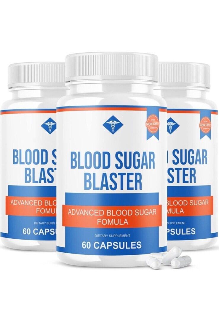 3-Pack Blood Sugar Blaster Advanced Blood Sugar Formula - 180 Capsules