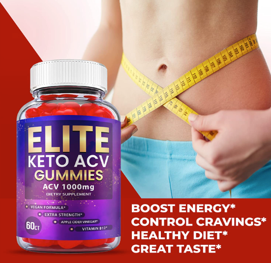 3-Pack Elite Keto ACV Gummies, Vegan, Advanced Weight Loss (180 Gummies)