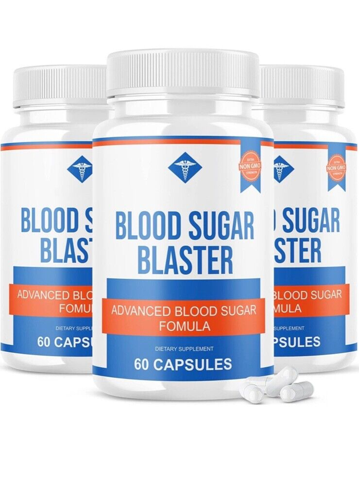 3-Pack Blood Sugar Blaster Advanced Blood Sugar Formula - 180 Capsules