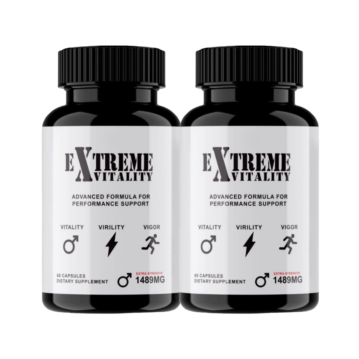 2-Pack Extreme Vitality Capsules, Extreme Vitality Male Supplement(120 Capsules)