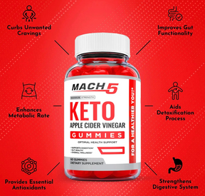 Mach 5 Keto ACV Gummies, Mach5, Fat Burn, Weight Loss Gummies-60 Gummies