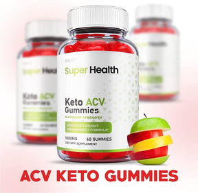 3-Pack Super Health Keto Gummies - Super Health Keto ACV Gummies -180 Gummies