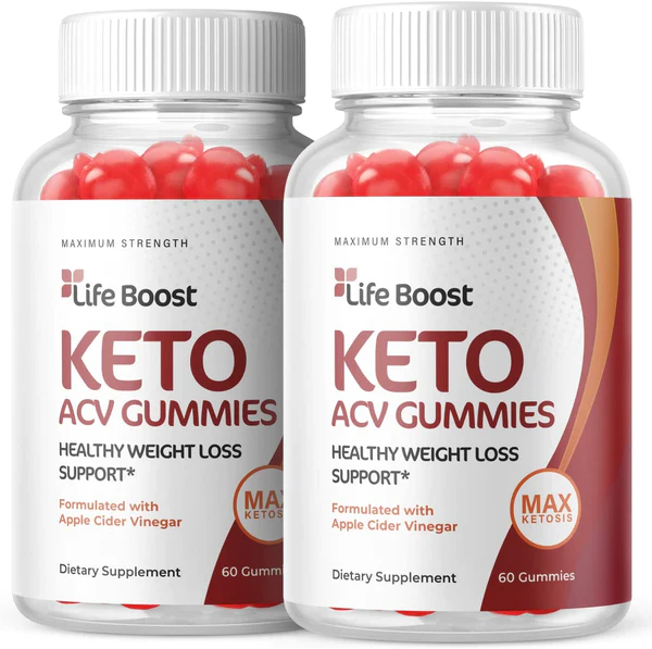 2-Pack Life Boost Keto ACV Gummies - Vegan, Weight Loss Supplement (120 Gummies)