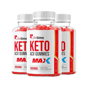 3-Pack Lifetime Keto Max ACV Gummies, Weight Loss Supplement - 180 Gummies