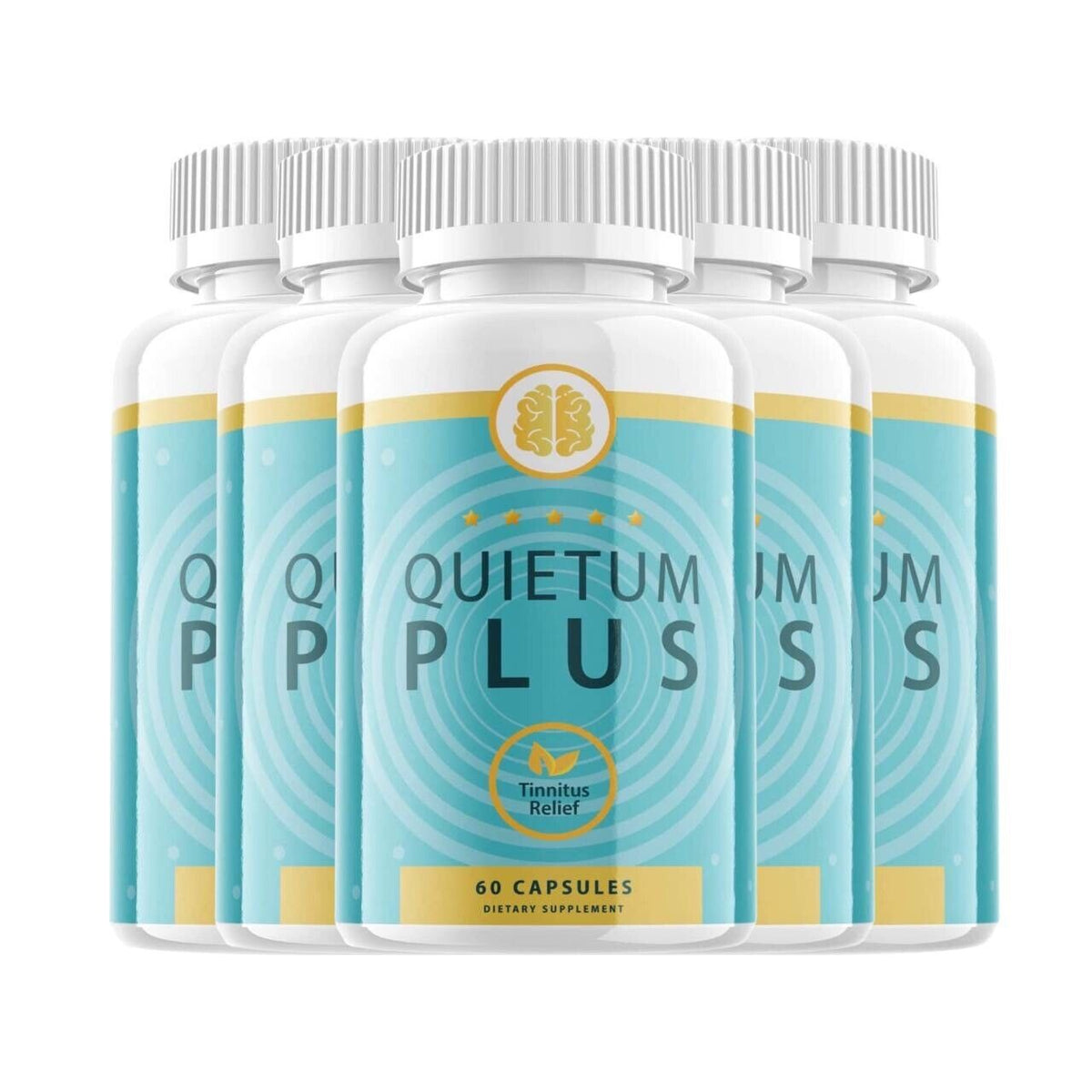 (5 Pack) Quietum Plus Tinnitus Relief Supplement Reduce Ear Ringin(300 Capsules)