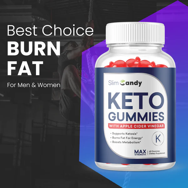 Slim Candy Keto ACV Gummies, Vegan, Advanced Weight Loss (60 Gummies)