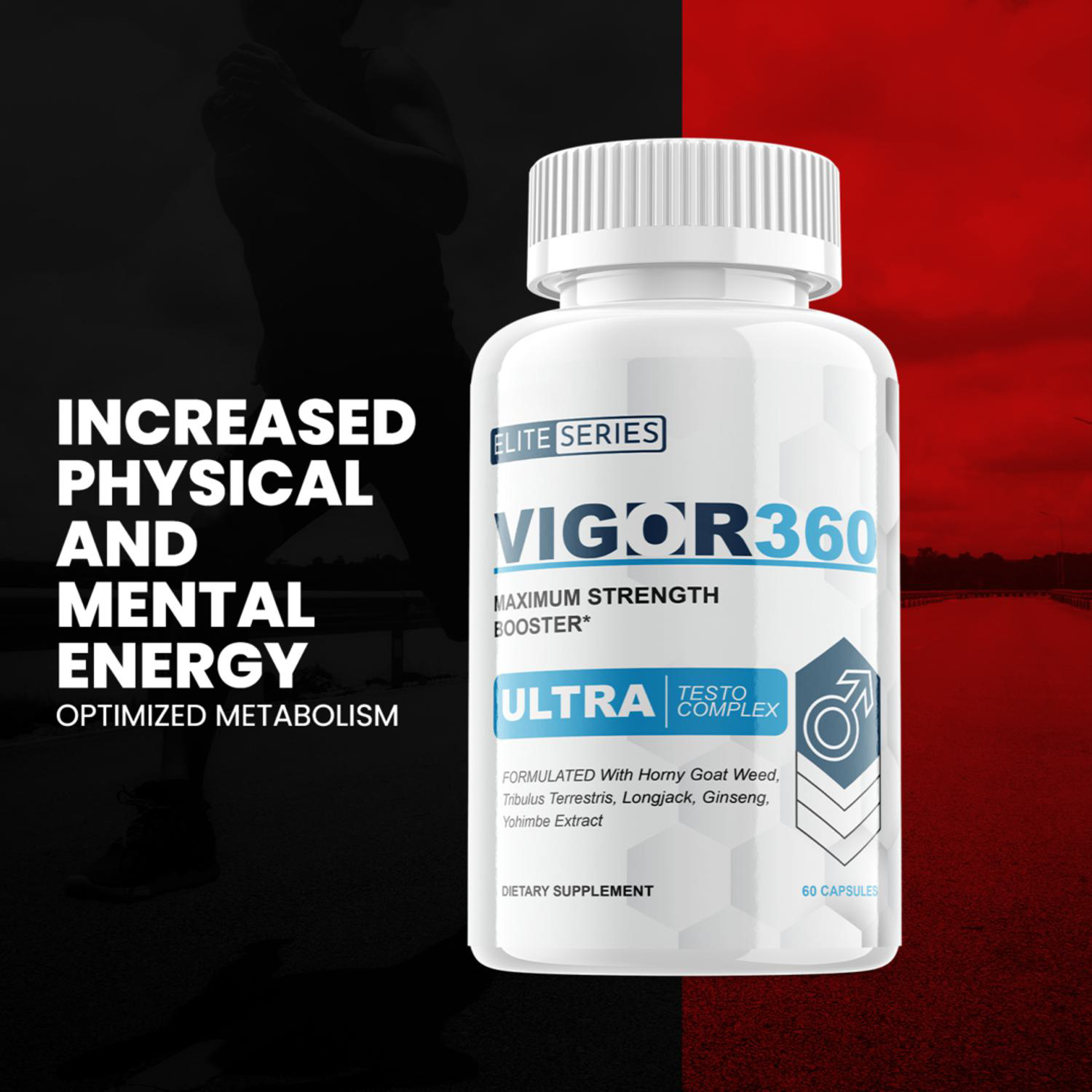 3-Pack Vigor360 Maximum Strength Vigor 360 Supplement 180 Capsules