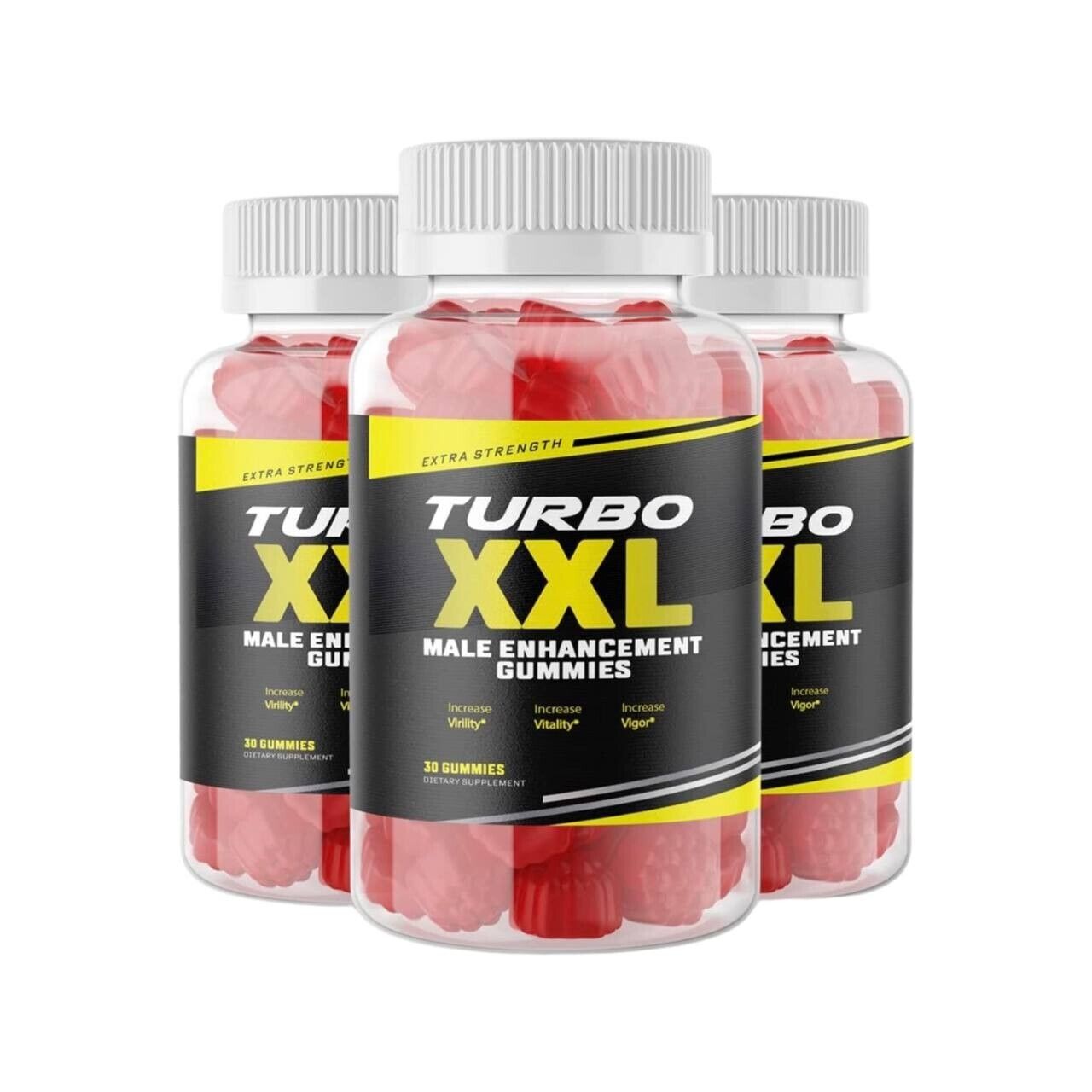 3-Pack TURBO XXL Men's Dietary Enhancement Gummies- 180 Gummies