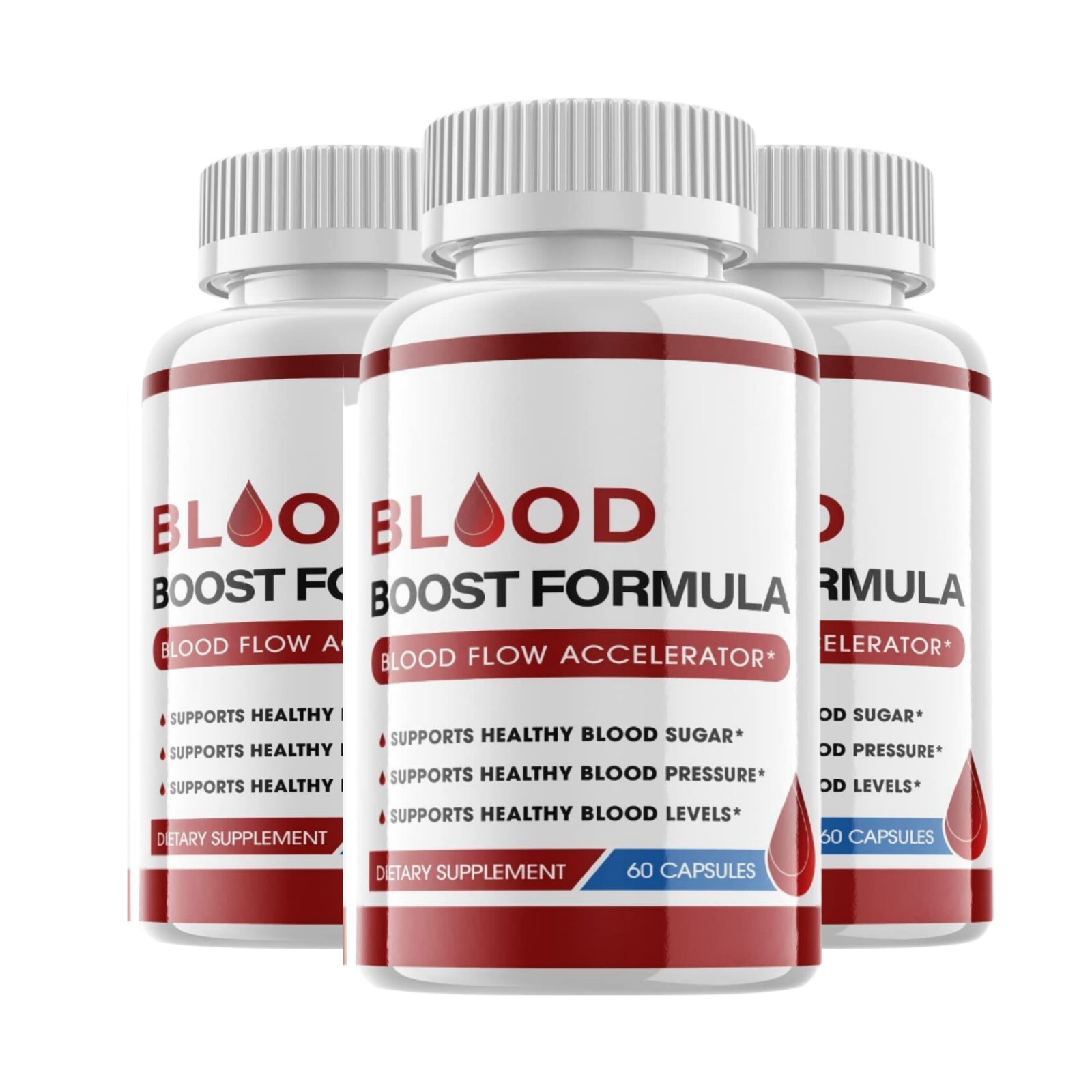 3-Pack Blood Boost Formula- Blood Sugar Supplement Supports Glucose-180 Capsules