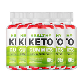 5-Pack Healthy Keto ACV Gummies - Vegan, Weight Loss Supplement (300 Gummies)