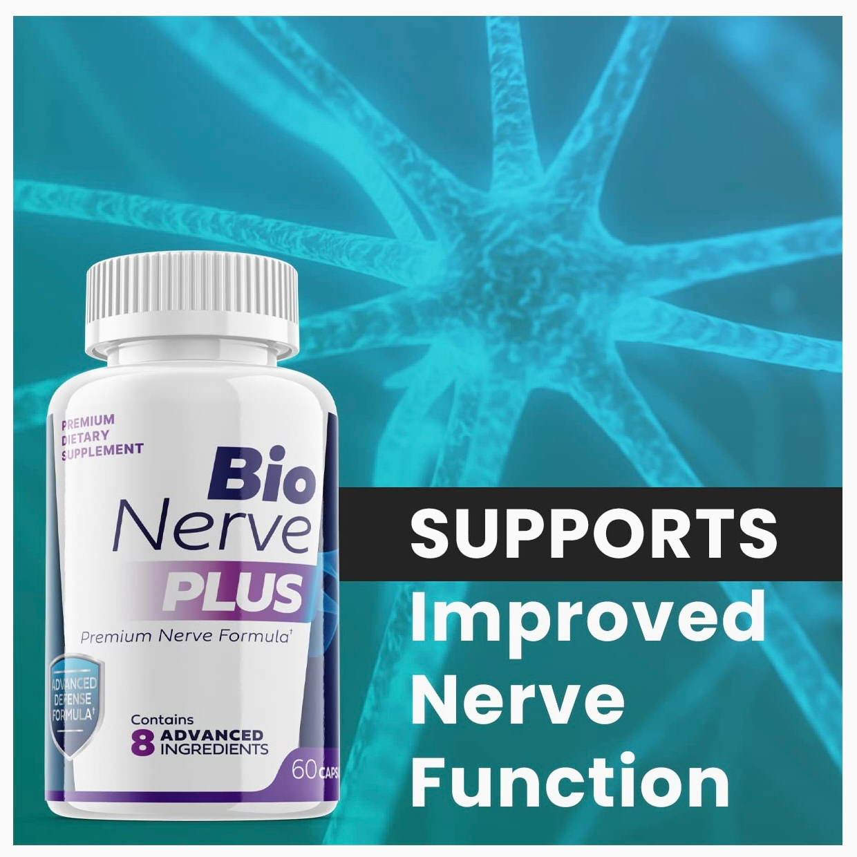 3-Pack BioNerve Plus, Premium Nerve Formula, Bio Nerve Plus (180 Capsules)