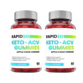 2-Pack Rapid Keto ACV Gummies, Vegan, Fat Burn, Weight Loss Gummies-120 Gummies