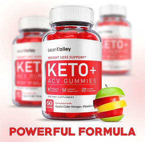 5-Pack Lean Valley Keto ACV Gummies, Weight Loss, Vegan, Fat Burner-300 Gummies