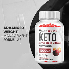 2-Pack Rapid Results Keto ACV Gummies, Vegan, Weight Loss Supplement-120 Gummies